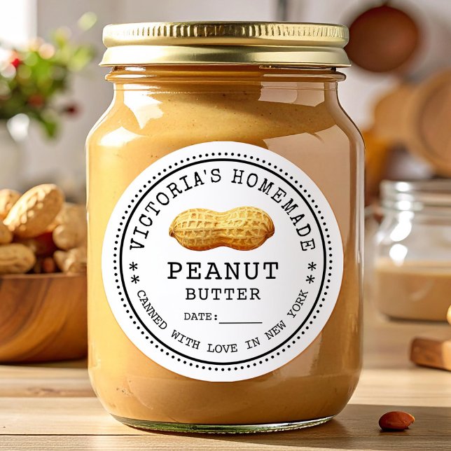 Sticker Rond Peanut butter canning (Créateur téléchargé)