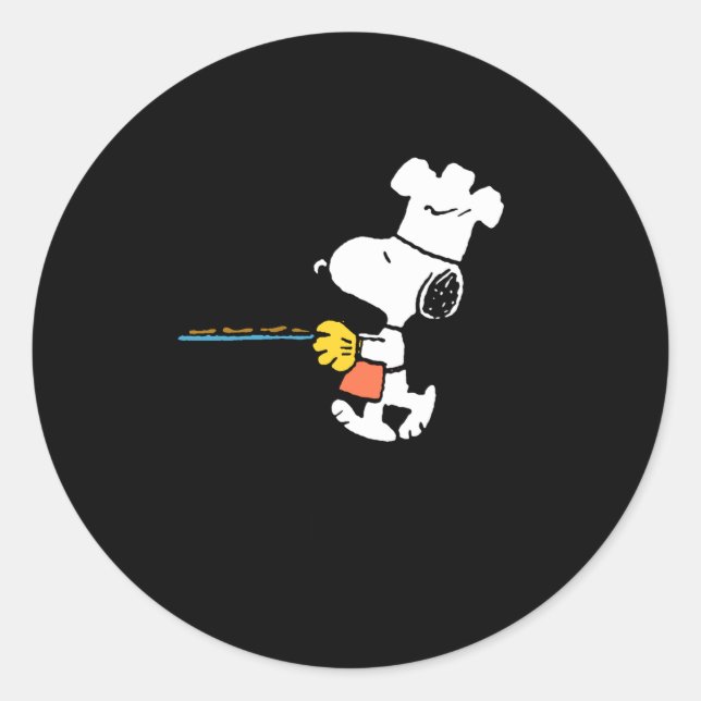 Sticker Rond Peanuts Baking Cookies  (Devant)