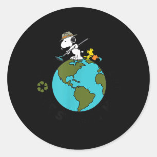 Sticker Rond Peanuts - Jour des terres Accueil Sweet Home _2