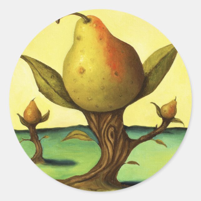 Sticker Rond Pear tree (Devant)
