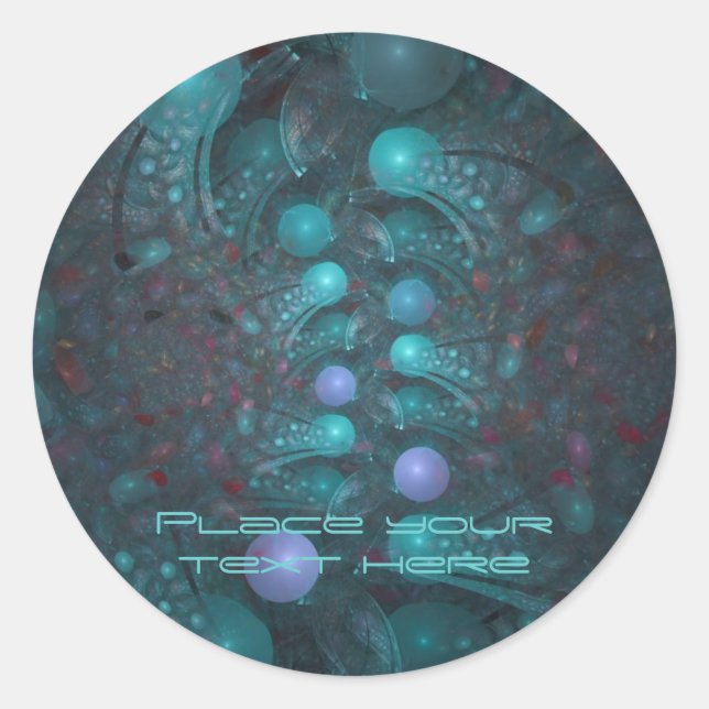 Sticker Rond Peau Alien 001 (Devant)