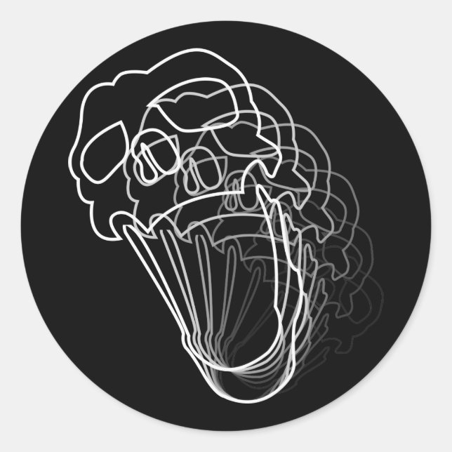 Sticker Rond Peau de fusion (Devant)