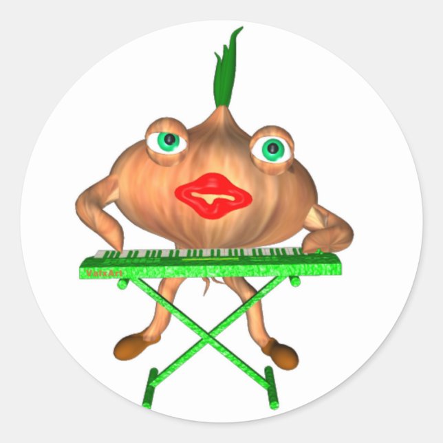 Sticker Rond Peaux d'oignon par Valxart- (Devant)
