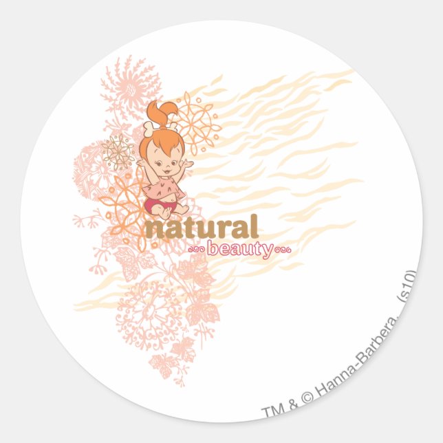 Sticker Rond PEBBLES™ Beauté naturelle (Devant)