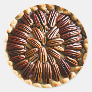 Sticker Rond Pecan Pie Food