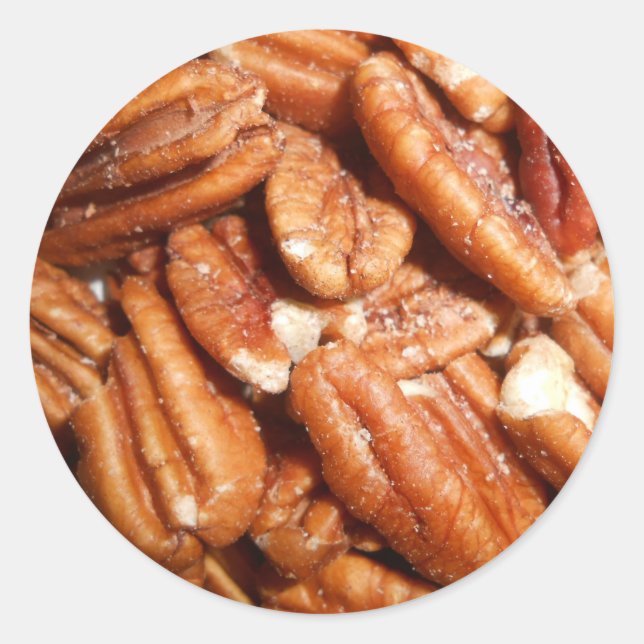 Sticker Rond Pecans frais (Devant)
