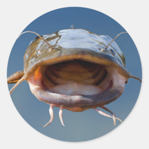 Sticker Rond Pêche à la bouche