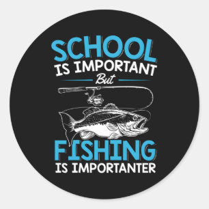 Sticker Rond Pêche Poisson de jeunes N Pêche