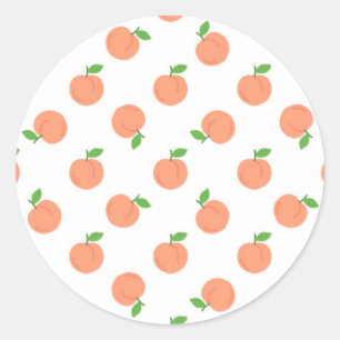 Sticker Rond Pêches 
