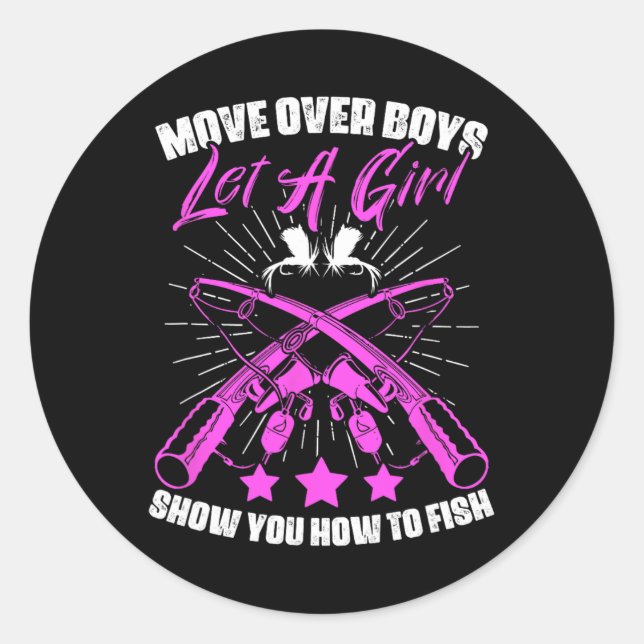 Sticker Rond Pêcheur Pêcheur Pêcheur Pêcheur Pêcheur (Devant)
