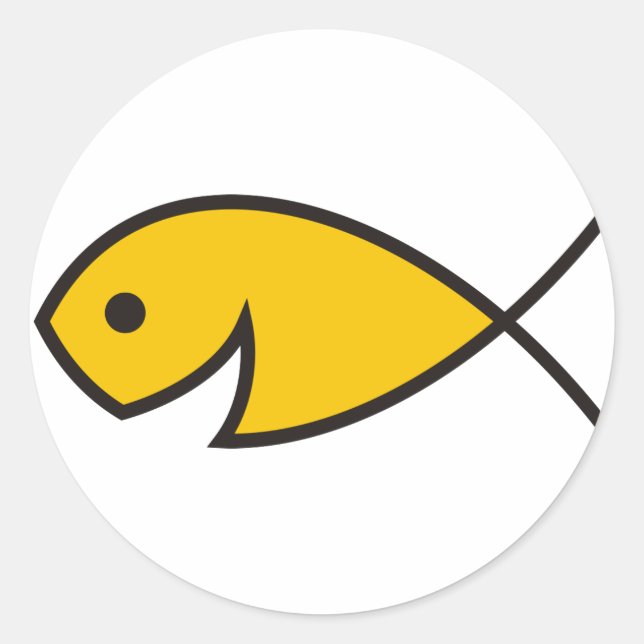 Sticker Rond Pêcheurs D'Hommes - Matthieu 4:19 (Devant)