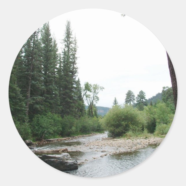 Sticker Rond Pecos Wilderness, Nouveau-Mexique (Devant)