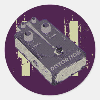 Sticker Rond Pédale de déformation de la guitare électrique