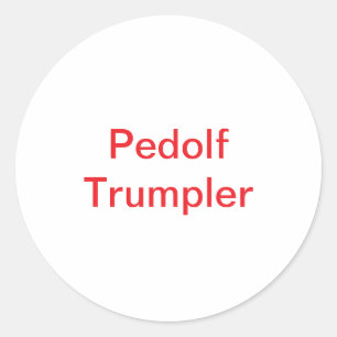 Sticker Rond Pedolf Trumpler Hankamer Artjunkhaus Fun Bande Des