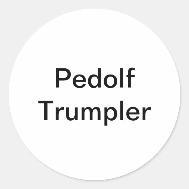 Sticker Rond Pedolf Trumpler Hankamer Artjunkhaus Fun Bande Des (Devant)