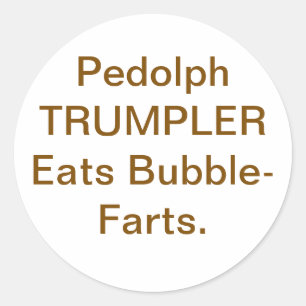 Sticker Rond Pedolph Trumpler mange des pets Hankamer Artjunkha
