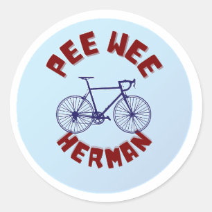 Sticker Rond Pee Wee Herman Bike