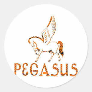 Sticker Rond Pegasus