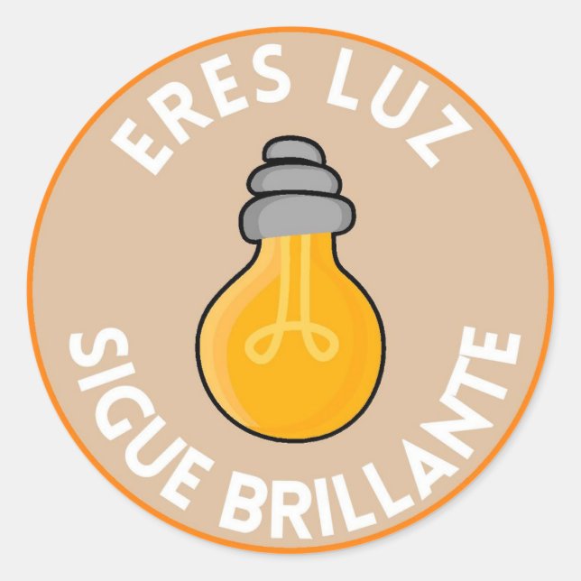 Sticker Rond Pegatina/Stickers redondo con frase Inspiradora  (Devant)