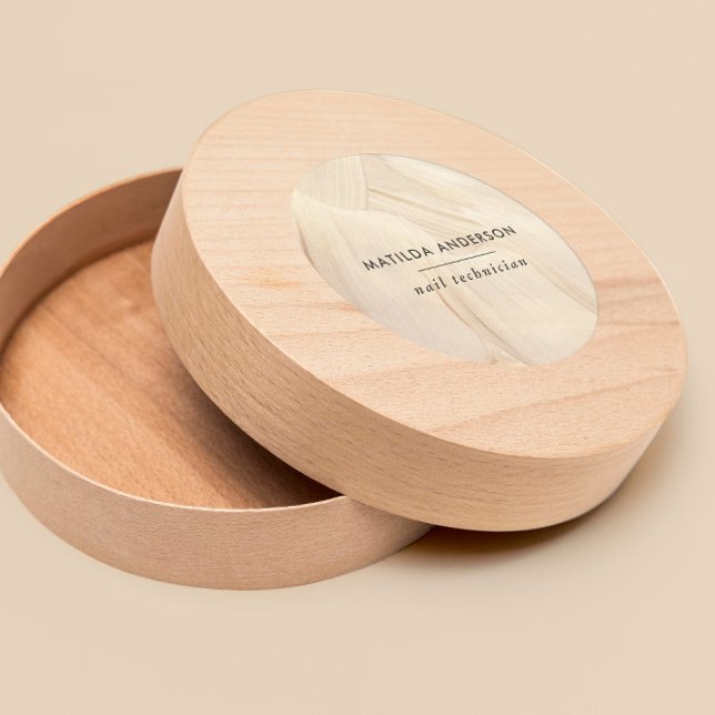 Sticker Rond Peint Abstrait Naturel Élégant Neutre Simple (Créateur téléchargé)