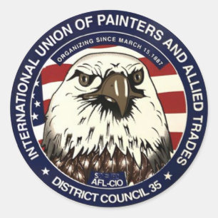 Sticker Rond Peintres Union Eagle