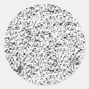 Sticker Rond Peinture à rayures noir et blanc
