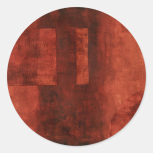 Sticker Rond Peinture cramoisie profonde avec des formes