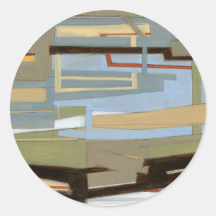 Sticker Rond Peinture de la liberté d'expression moderne par No