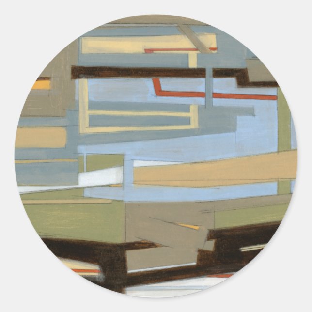 Sticker Rond Peinture de la liberté d'expression moderne par No (Devant)