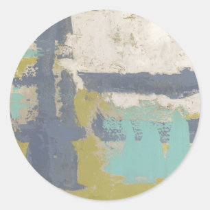 Sticker Rond Peinture libre moderne d'expression