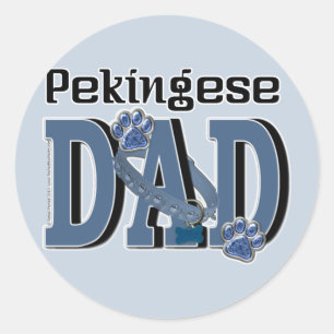 Sticker Rond Pekingese DAD
