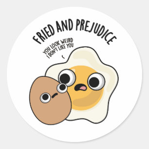 Sticker Rond Peluches D'Oeufs Frisées Et Préjudice