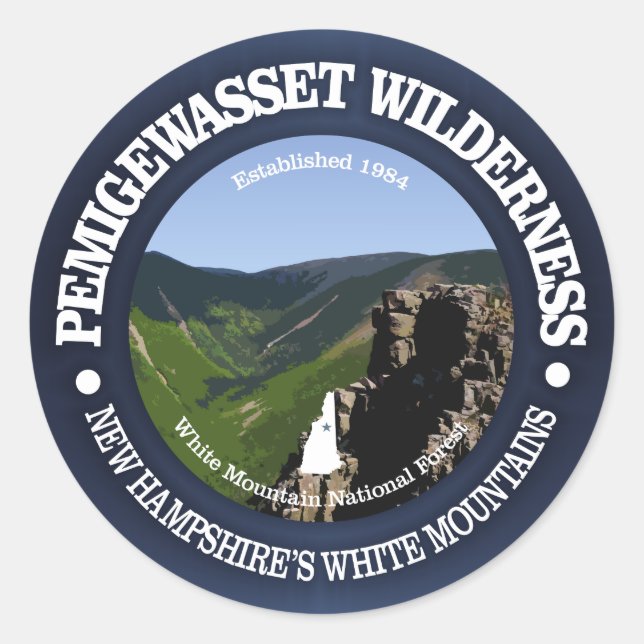 Sticker Rond Pemigewasset Wilderness (Devant)
