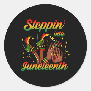 Sticker Rond Pénétrer Dans Le Junetten Comme Mes Ancêtres Haut