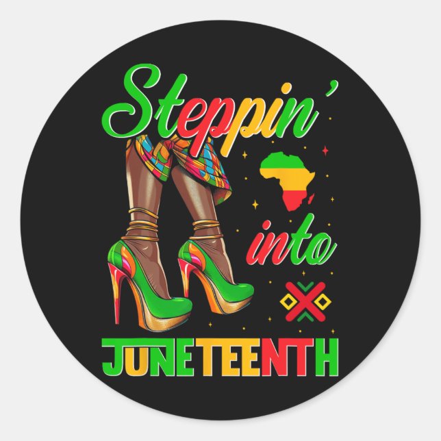 Sticker Rond Pénétrer Dans Le Junetten Comme Mes Ancêtres Haut  (Devant)