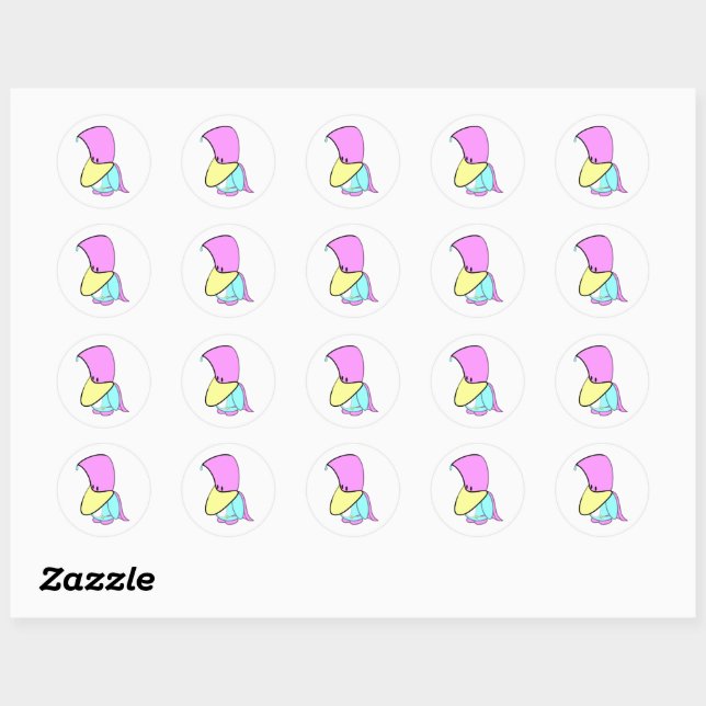 Sticker Rond Pengassistant (Feuille)