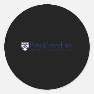 Sticker Rond Penn Quakers Carey Law