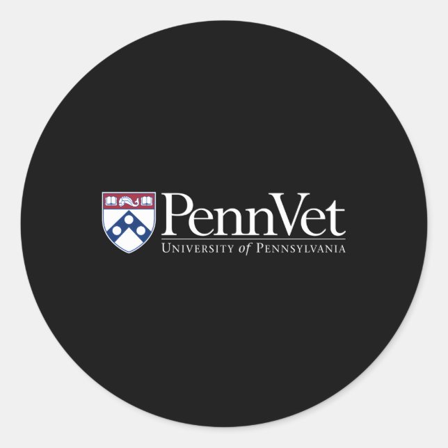Sticker Rond Penn Quakers'S Veterinary School (Devant)