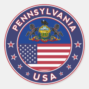 Sticker Rond Pennsylvania sticker, phone se marie, tote bag