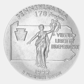 Sticker Rond Pennsylvanie