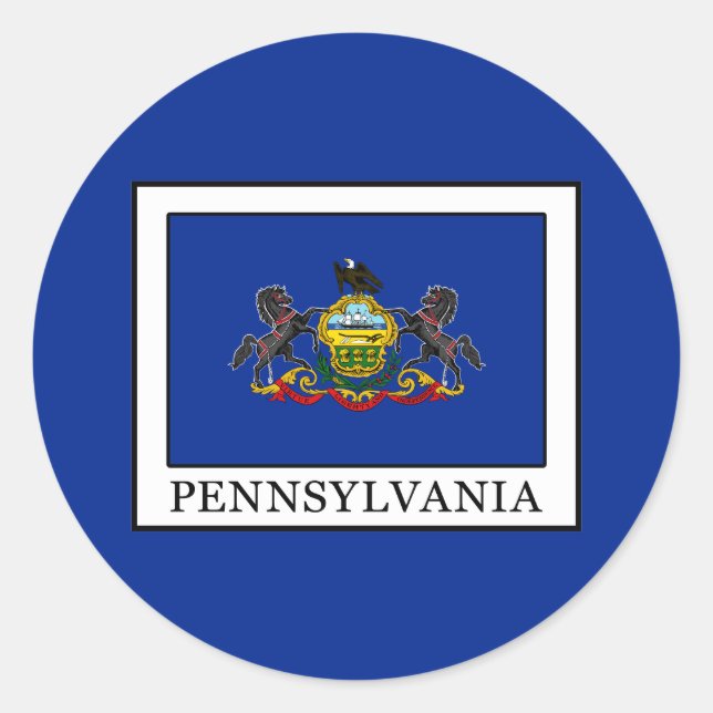 Sticker Rond Pennsylvanie (Devant)