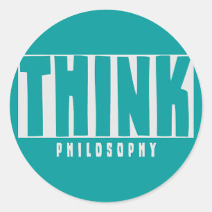 Sticker Rond Penser la philosophie