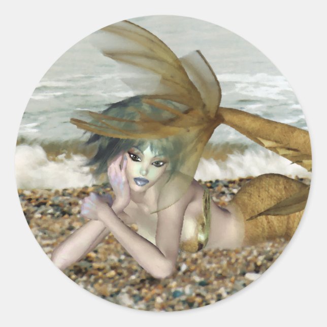 Sticker Rond Pensez à vous (Devant)