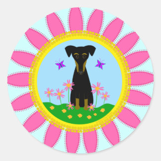 Sticker Rond Pensez au printemps !