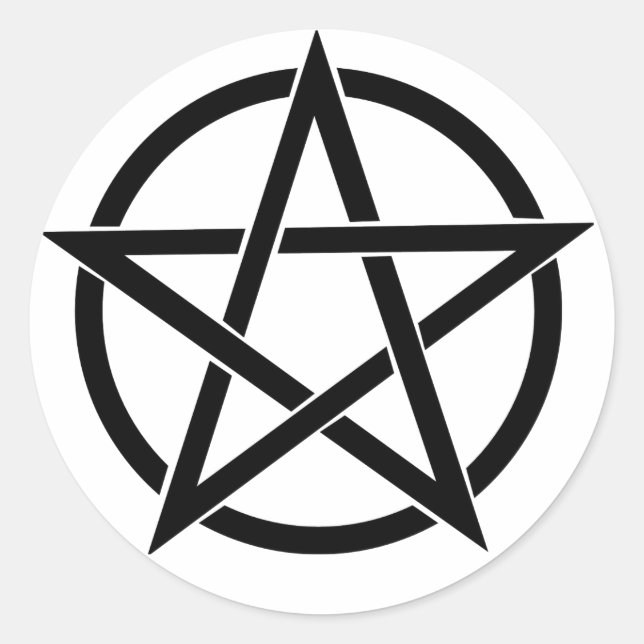 Sticker rond Pentacle (Devant)