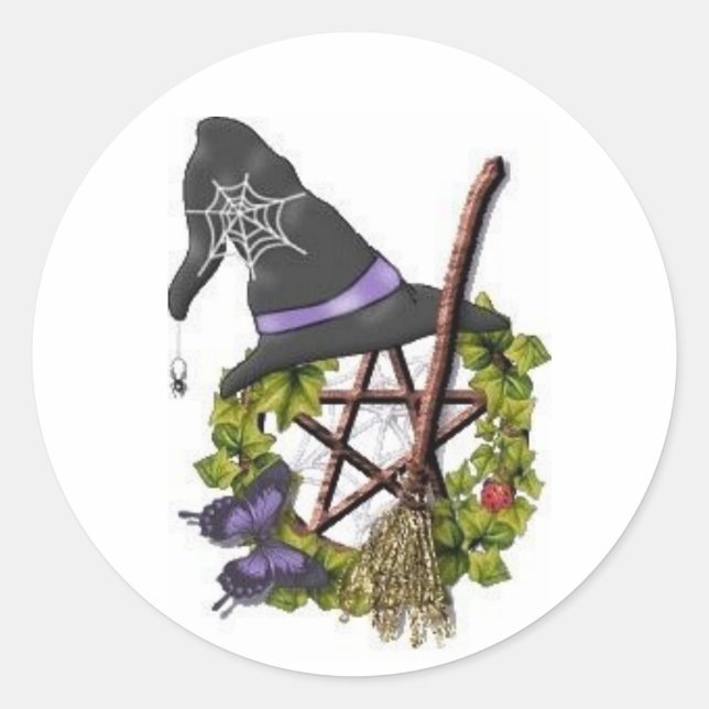 Sticker Rond Pentacle (Devant)