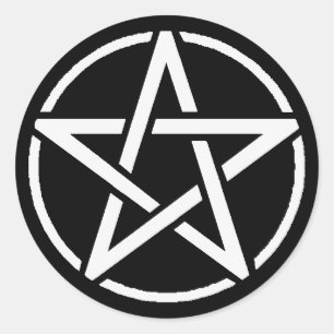 Sticker Rond Pentacle