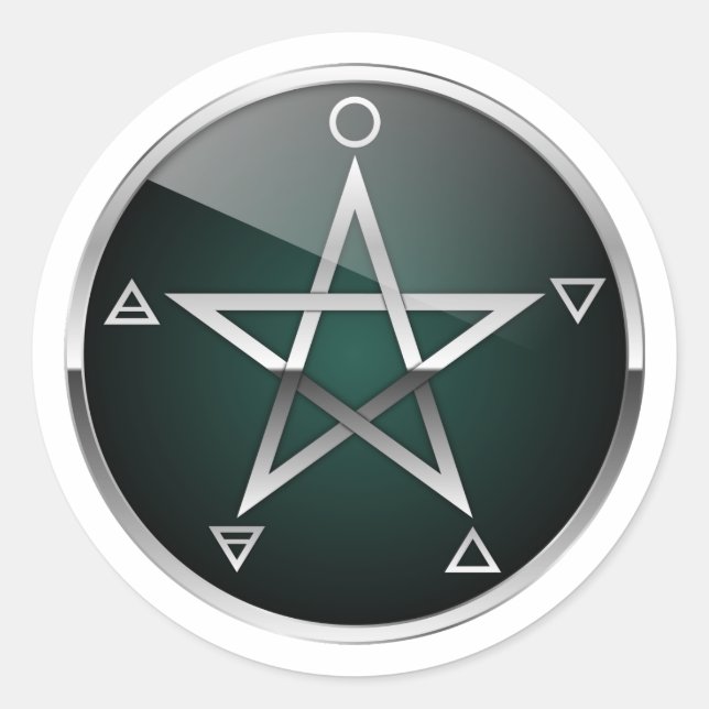 Sticker Rond Pentacle 041020 (Devant)