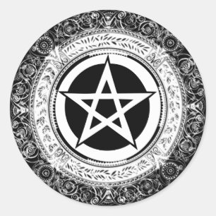 Sticker Rond Pentacle ordonné