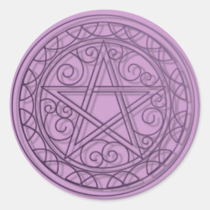Sticker Rond pentacle tourbillonnant